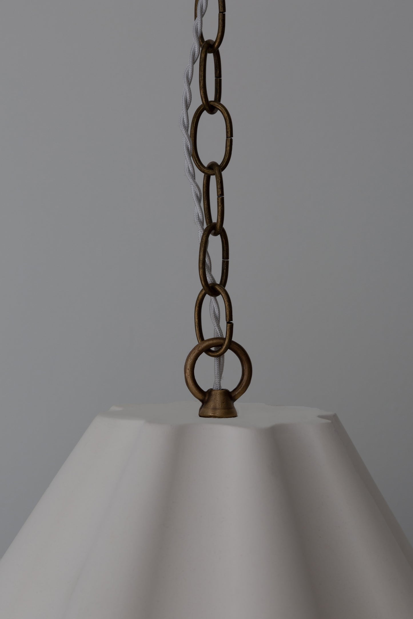 Margaux Pendant with patina unfinished brass -unfinished brass