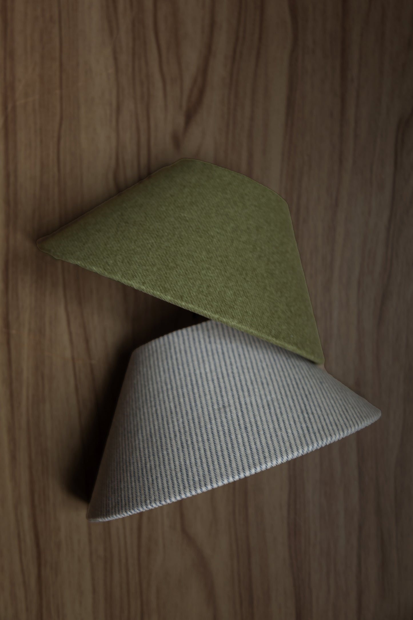 Hawthorne Sconce in natural and indigo pinstripe -natural and indigo pinstripe