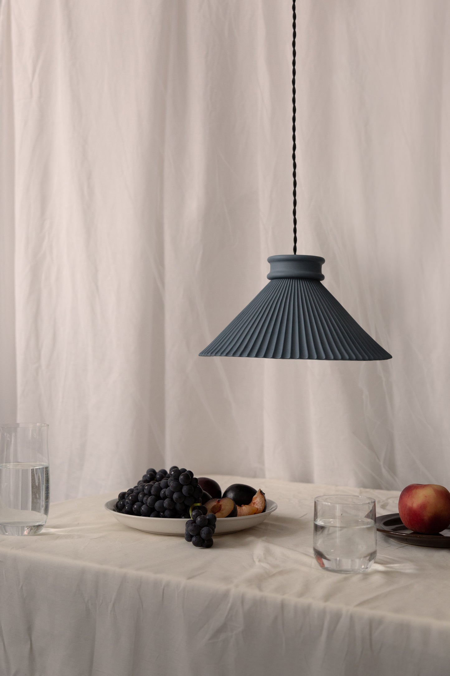 Paloma Pendant in storm -storm