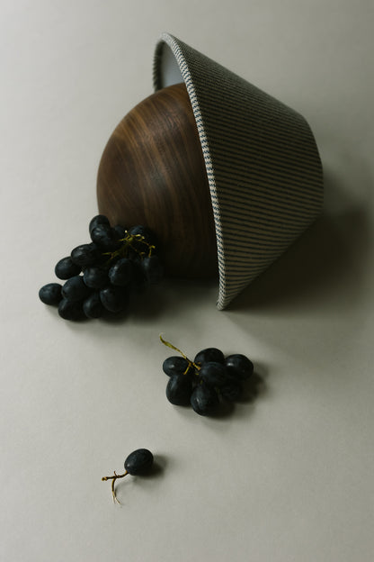 Hawthorne Sconce in natural and indigo pinstripe -natural and indigo pinstripe