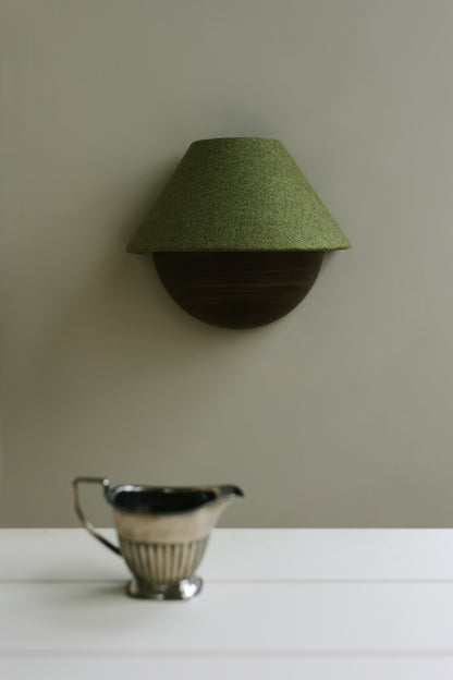 Hawthorne Sconce in moss green -moss green
