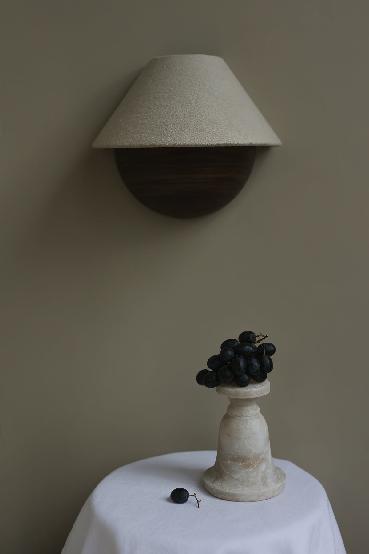 Hawthorne Sconce in cream -cream