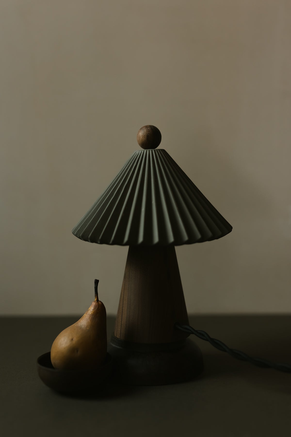 Mini Prairie Table Lamp in storm -storm