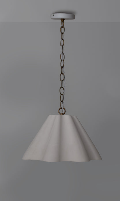 Margaux Pendant with patina unfinished brass -unfinished brass