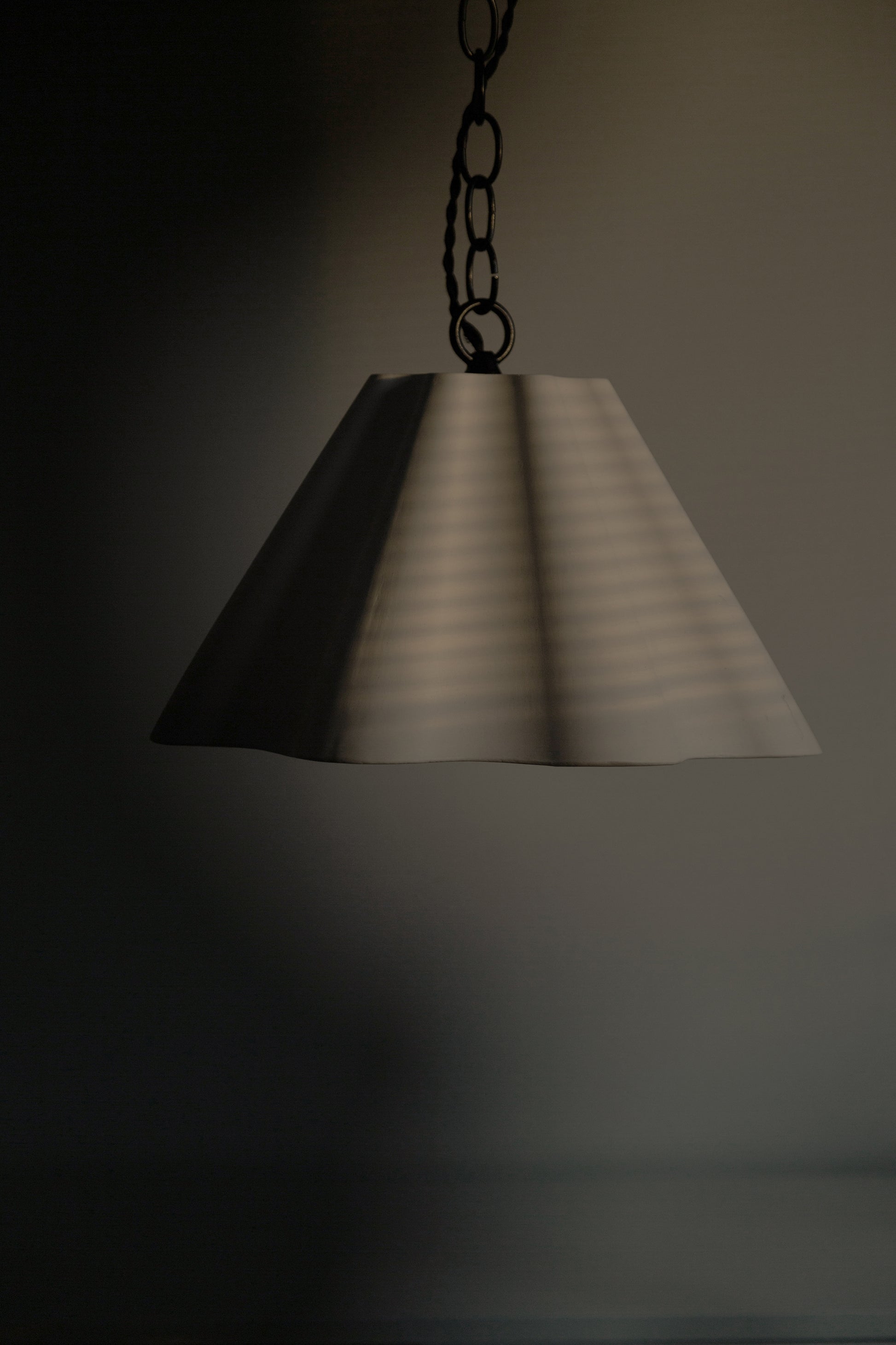 Margaux Pendant with patina unfinished brass -unfinished brass