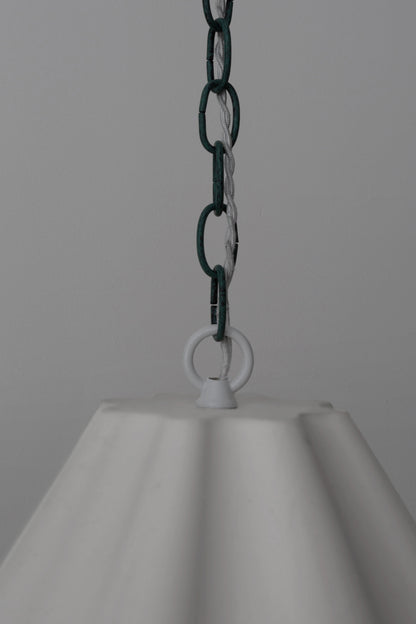 Margaux Pendant with patina green chain -patina green
