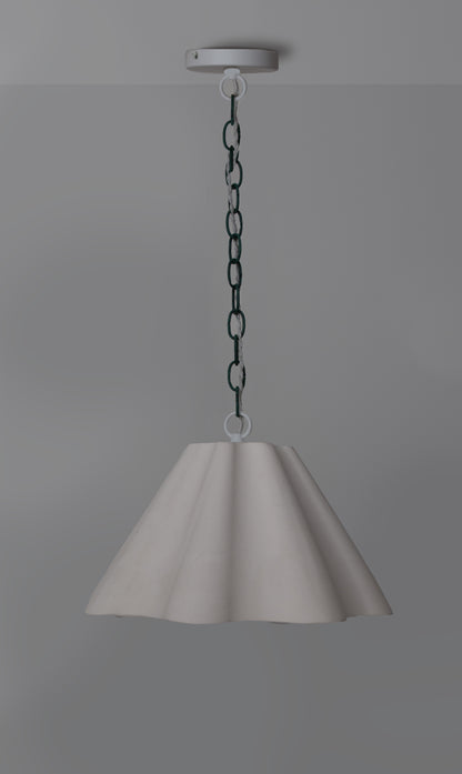 Margaux Pendant with patina green chain -patina green