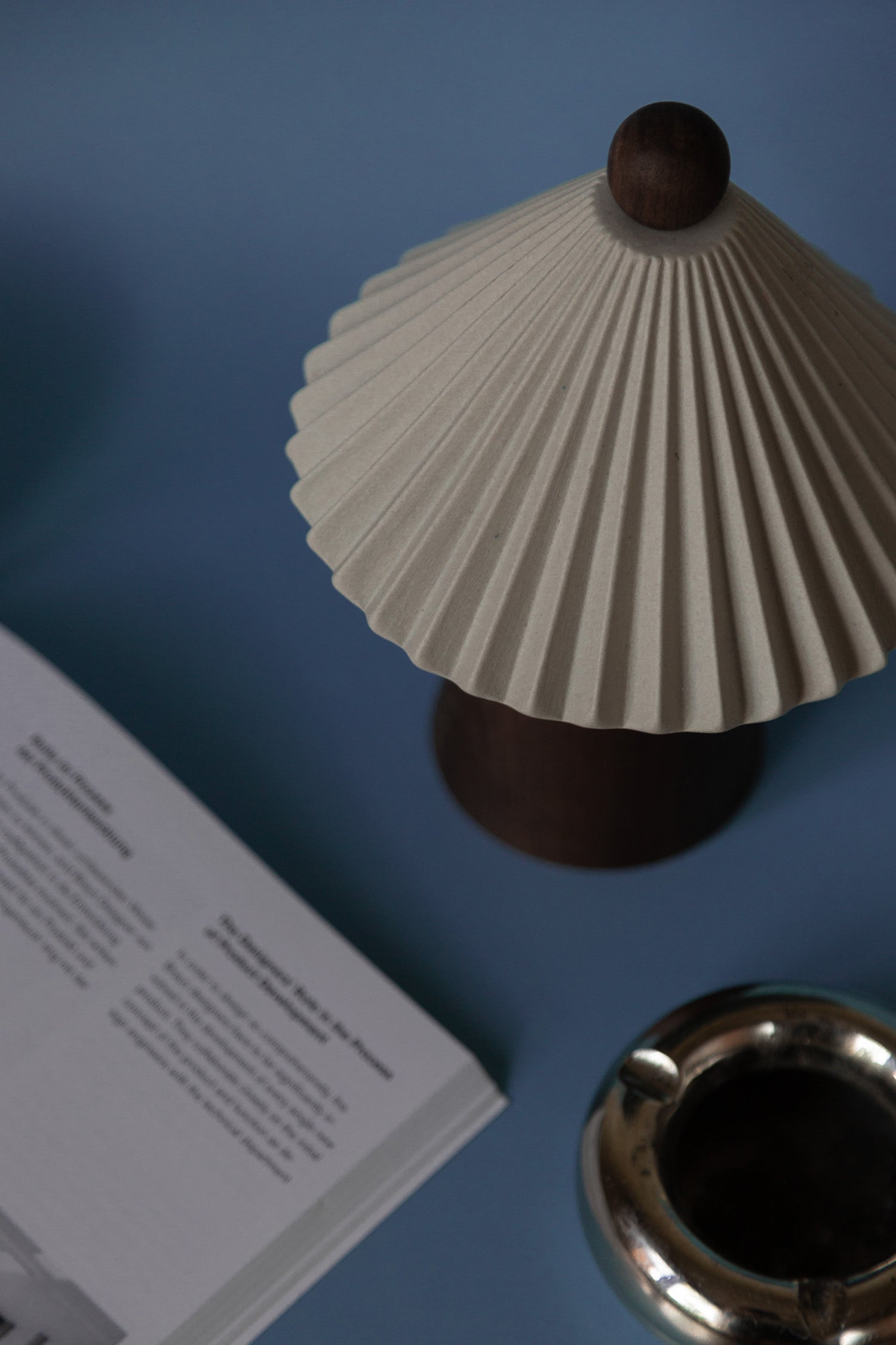 Mini Prairie Table Lamp in cloud -cloud