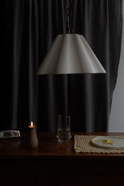 Margaux Pendant with patina unfinished brass -unfinished brass