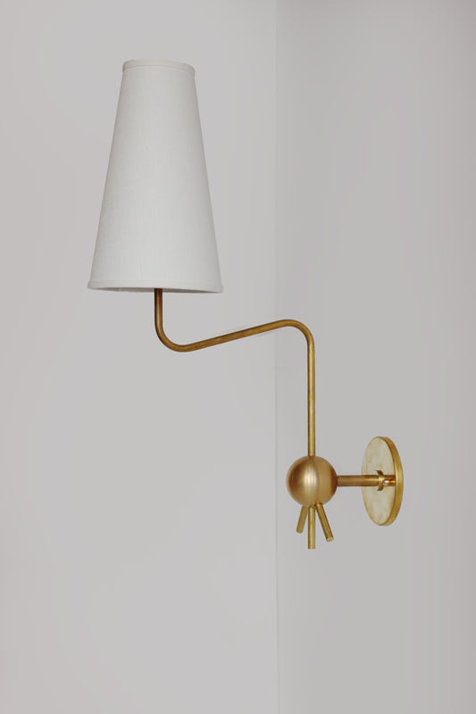 Iris Sconce in cream -cream
