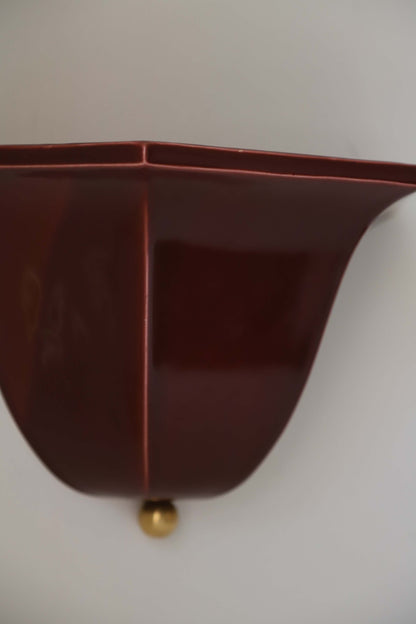 Maeve Sconce in Garnet -garnet