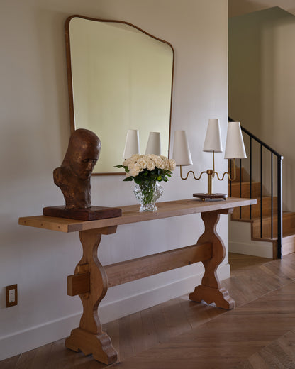 Willow Table Lamp in cream -cream