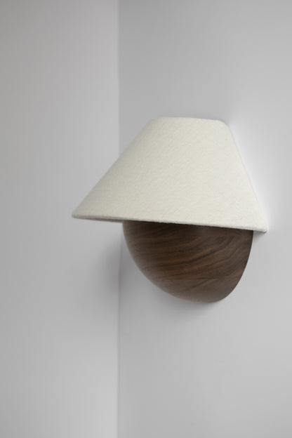 Hawthorne Sconce in cream -cream