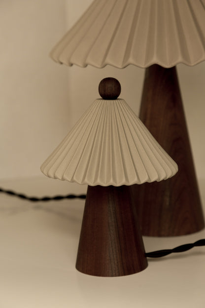 Mini Prairie Table Lamp in cloud -cloud