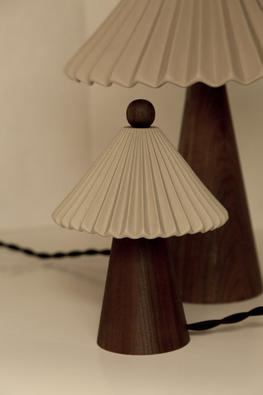 Mini Prairie Table Lamp in cloud -cloud