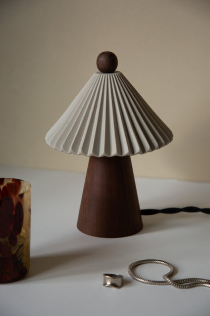 Mini Prairie Table Lamp in cloud -cloud