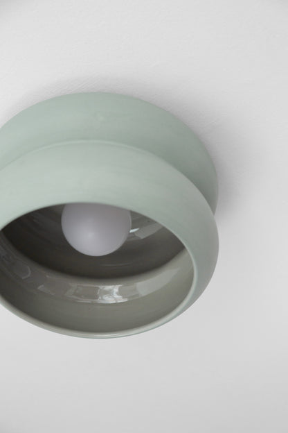 Cherub flush mount in sage -sage