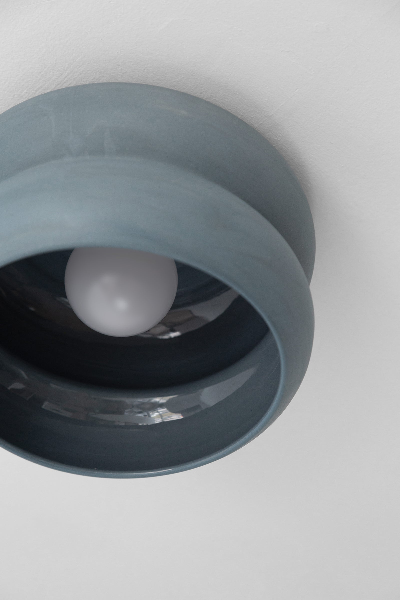 Cherub flush mount in storm -storm