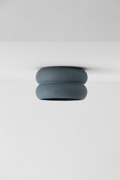 Cherub flush mount in storm -storm